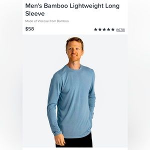 Men’s Bamboo Lightweight Longsleeve Tee